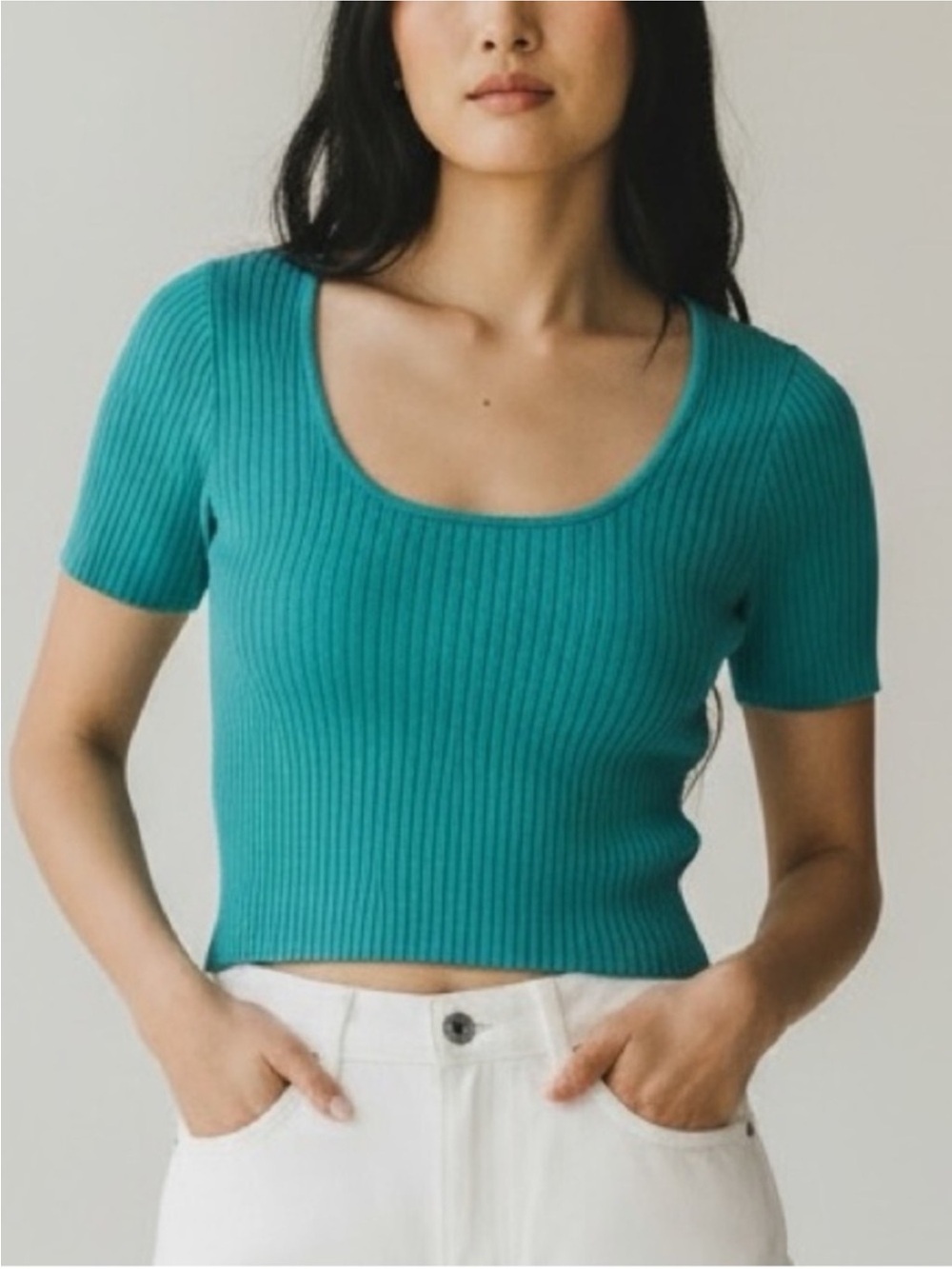 Madewell Crop Sweater Tee